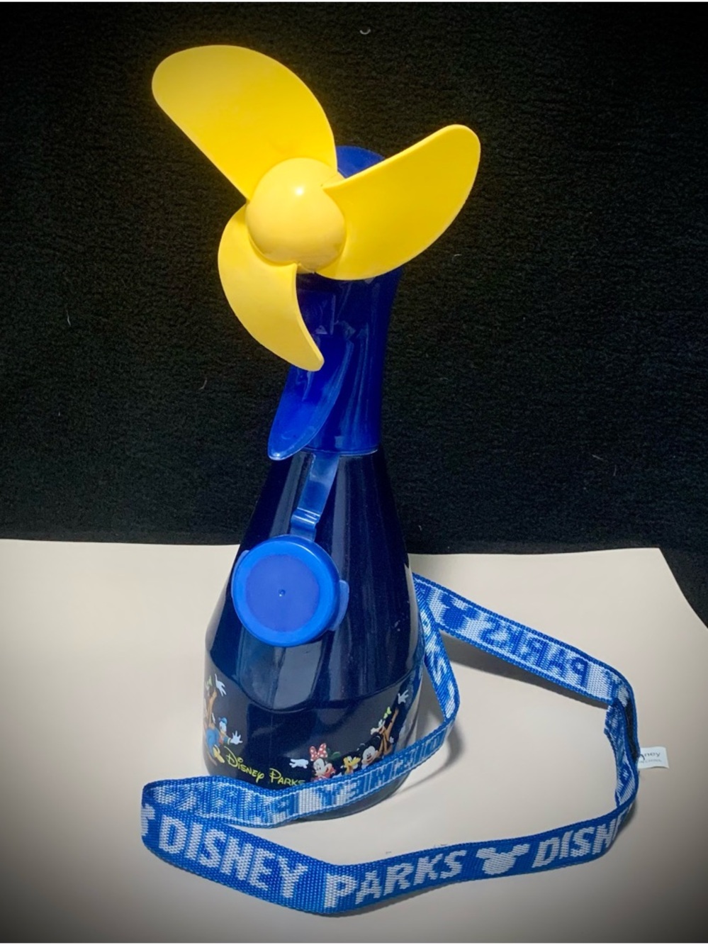Disney Parks Mickey & Friends Battery-Powered Misting Fan Spray Bottle w/ Strap